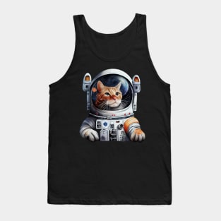 Astronaut Cat Tank Top